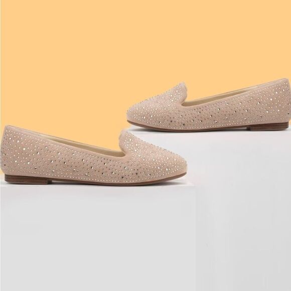 ALDO ROUND TOE SLIP ON BREATHABLE WOMEN COMFORT BALLET STUDDED FLATS - Picture 13 of 15